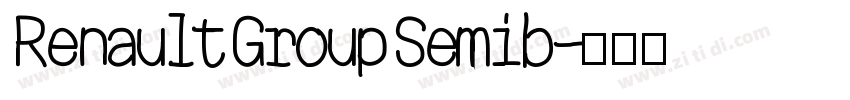 Renault Group Semib字体转换